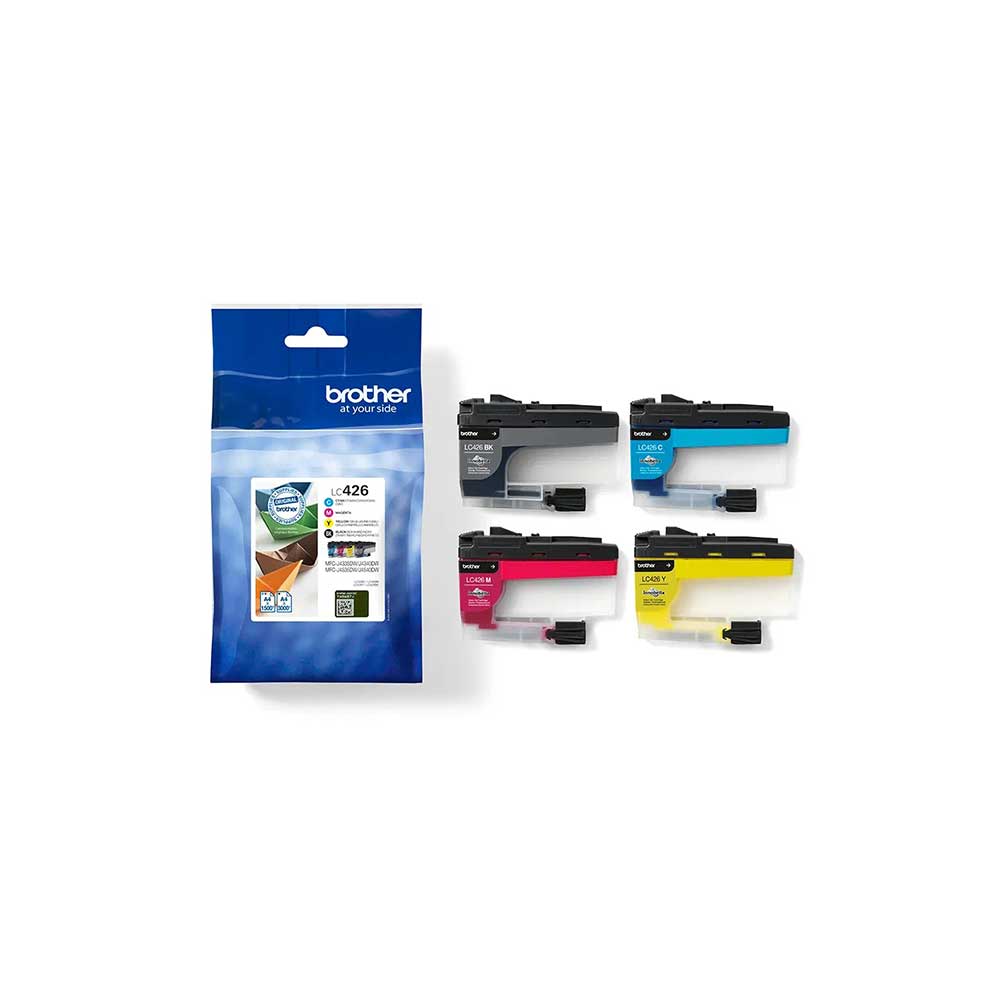 Cartouches Brother LC527XLVAL - Pack économique Haute Capacité, 4 Couleurs