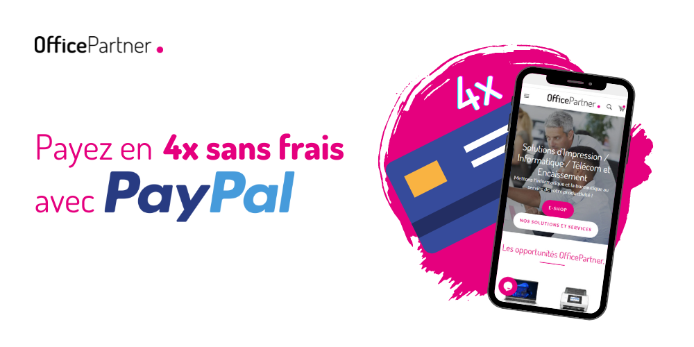 Paiement 4x sans frais avec PayPal 