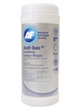 Boîte de 100 lingettes antibactériennes pré-imprégnées pour surfaces - Accessoires Nettoyage AF FRANCE - bureau - lingettes anti bac+ pour surfaces informatiques prix pas cher - ABSCWT50T- OfficePartner.fr