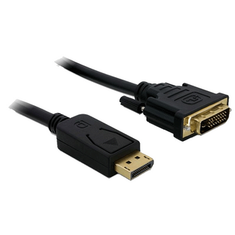 Câble DisplayPort vers DVI D 24+1 Delock 1 m - 125530 - OfficePartner.fr
