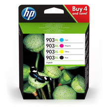Pack 4 cartouches d'encre - 1 noir et 3 couleur d'origine HP 903XL - 3HZ51AE - officepartner.frE