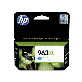 Cartouche d'encre couleur d'origine HP 963XL couleur cyan - 3JA27AE - Officepartner.fr