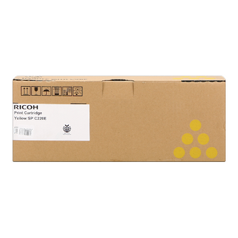 Cartouche de toner d'origine Ricoh SP C220 E jaune - 407643 - OfficePartner.fr