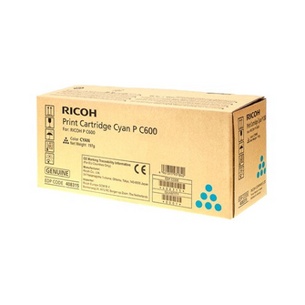 Cartouche de toner d'origine Ricoh P C600 cyan - 408315