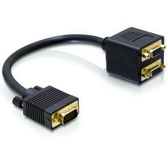 Adaptateur doubleur VGA Mâle - 2 VGA Femelle DELOCK - 65060