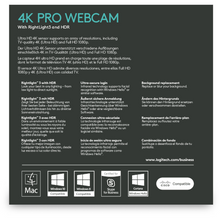 Caméra Logitech Webcam Brio - 960-001106 - OfficePartner.fr