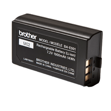 Batterie rechargeable pour étiqueteuse BA-E001 Brother - BAE001 - Batterie pour étiqueteuse au lithium-ion, produit original de haute qualité Brother, compatible avec une gamme d'étiqueteuses P-touch de Brother..