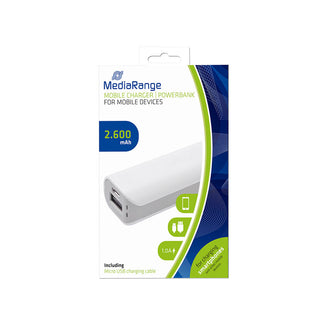 Batterie externe 2.600mAh MediaRange Chargeur mobile - MR745