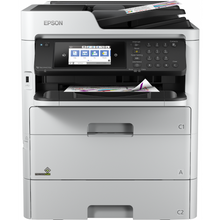 Imprimante multifonctions Epson A4 Couleur - WF-C579RDTWF : La dernière imprimante A4 RIPS MFD offre des vitesses d’impression, de numérisation et de copie élevées, avec un encombrement, un coût total de possession et un impact environnemental réduits.