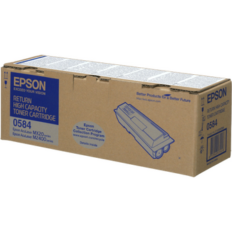 cartouche de toner d'origine epson noir C13S050584/0584 - officepartner.fr