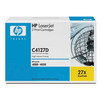 Cartouche de toner d'origine HP 27X noir (pack de 2) - C4127D - OfficePartner.fr