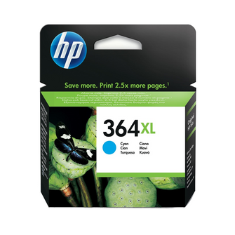 Cartouches d'encre couleur cyan d'origine HP 364XL - CB323EE