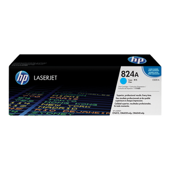 Cartouche de toner d'origine HP 824A couleur cyan - CB381A - OfficePartner.fr