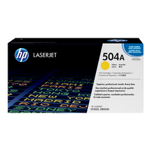 Cartouche de toner d'origine HP 504A couleur jaune - CE252A - OfficePartner.fr