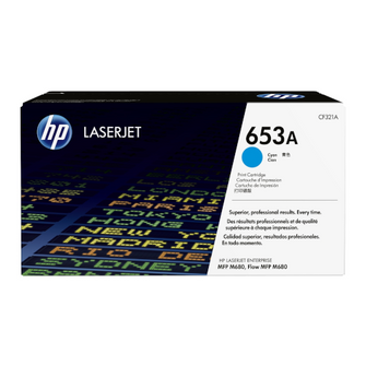 Cartouche de toner originale HP LaserJet 653A couleur cyan - CF321A - officepartner.fr