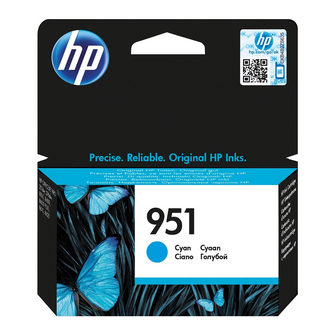 Cartouches d'encre couleur cyan d'origine HP 951 - CN050AE - officepartner.fr
