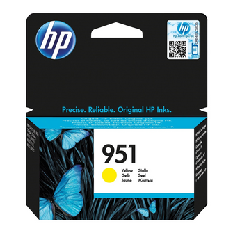 Cartouche d'encre couleur jaune d'origine HP 951 - CN052AE - officepartner.fr