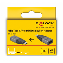 Facilitez le branchement de vos écrans MiniDisplayPort grâce à cet adaptateur UCB-C - MiniDisplayPort et profitez pleinement d'une résolution jusqu'à 4K @ 60 Hz. 