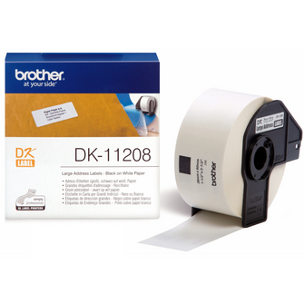 Produits Ruban d'étiquettes papier continu Brother pour imprimante d'étiquettes - DK11208