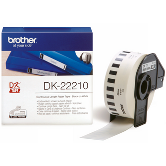 Ruban d'étiquettes papier continu Brother pour imprimante d'étiquettes - DK22210