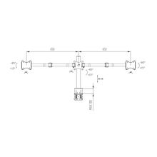 Support de bureau avec pince pour 3 écrans - DS1003C-B1 - OfficePartner.fr