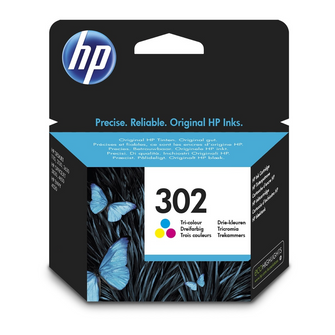 Cartouche d'encre couleur d'origine HP 302 - F6U65AE - officepartner.fr