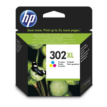 Cartouche d'encre 3 couelurs d'origine HP 302XL - F6U67AE - officepartner.fr