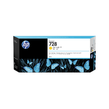 Cartouche d'encre d'origine HP 728 DesignJet jaune 300ml - F9K15A - Officepartner.fr