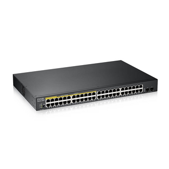 Switch 19" Smart 24 ports Giga + 24 Giga PoE + 2SFP Zyxel - GS1900-48HP