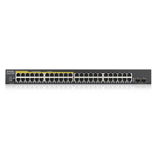 Switch 19" Smart 24 ports Giga + 24 Giga PoE + 2SFP Zyxel - GS1900-48HP