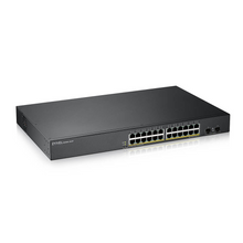 Switch 19" Smart 24 ports Giga POE + 4 Combo SFP Zyxel - GS1900-24HPV2