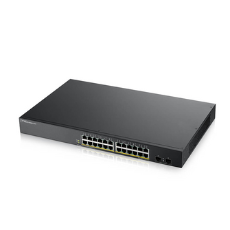 Switch 19" Smart 24 ports Giga POE + 4 Combo SFP Zyxel - GS1900-24HPV2