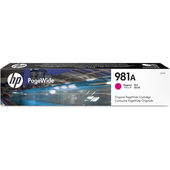 Cartouche d'encre pigmenté PageWide d'origine HP 981A magenta - J3M69A