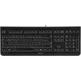 Clavier plat Cherry 109 touches USB noir - JK-0800FR-2 - OfficePartner.fr