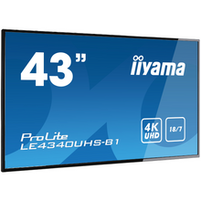 Écran dynamique (digital signage) 43 pouces Iiyama - LE4340UHS-B1 - OfficePartner.fr