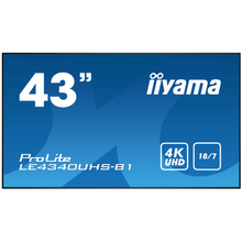 Écran dynamique (digital signage) 43 pouces Iiyama - LE4340UHS-B1 - OfficePartner.fr