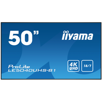 Écran dynamique (digital signage) 50 pouces Iiyama - LE5040UHS-B1 - OfficePartner.fr