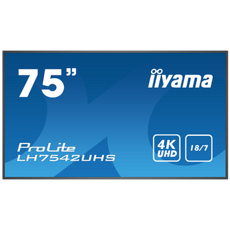 Écran dynamique (digital signage) 75 pouces iiyama Prolite - LH7542UHS-B3