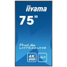 Écran dynamique (digital signage) 75 pouces iiyama Prolite - LH7542UHS-B3