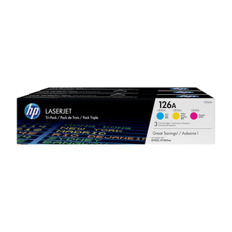 Multipack de cartouches de toner d'origine HP 126A Cyan - Magenta - Jaune - CF341A