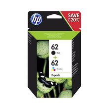 Pack de 2 cartouches d'encre - 1 noir et 1 couleur d'origine HP 62 - N9J71AE - Officepartner.fr