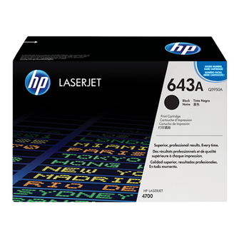 Cartouche de toner d'origine HP 643A couleur noir - Q5950A - OfficePartner.fr