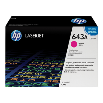 Cartouche de toner d'origine HP 643A couleur magenta - Q5953A - OfficePartner.fr