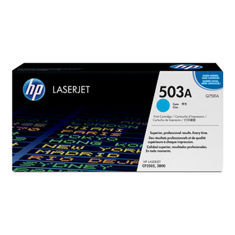 Cartouche de toner d'origine HP 503A couleur cyan - Q7581A - OfficePartner.fr