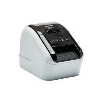 Imprimante étiquettes Brother - QL-800 -La QL-800 est une imprimante d'étiquettes connectable en USB permettant de créer des étiquettes sur-mesure à l'aide du logiciel d'édition gratuit P-touch Editor. Imprime jusqu'à 62 mm de largeur, vitesse d'impression de 148 mm/sec, impression en noir et rouge..