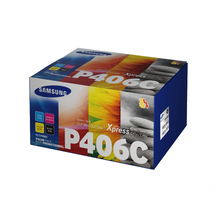 Pack de cartouche de toner d'origine Samsung CLT-P406C noir, cyan, magenta, jaune - SU375A - Officepartner.fr
