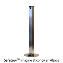 distributeur de gel hydroalcoolique a pedale safetour produit en alsace officepartner.fr