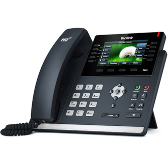 Téléphone SIP 16 comptes Giga PoE couleur 4" -T46S - OfficePartner.fr