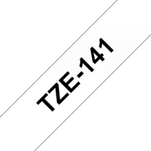Cassette originale à ruban pour étiqueteuse Brother 18mm transparent - TZe-141