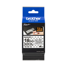 Cassette originale à ruban pour étiqueteuse Brother 18mm noir sur blanc - TZe-SE4
